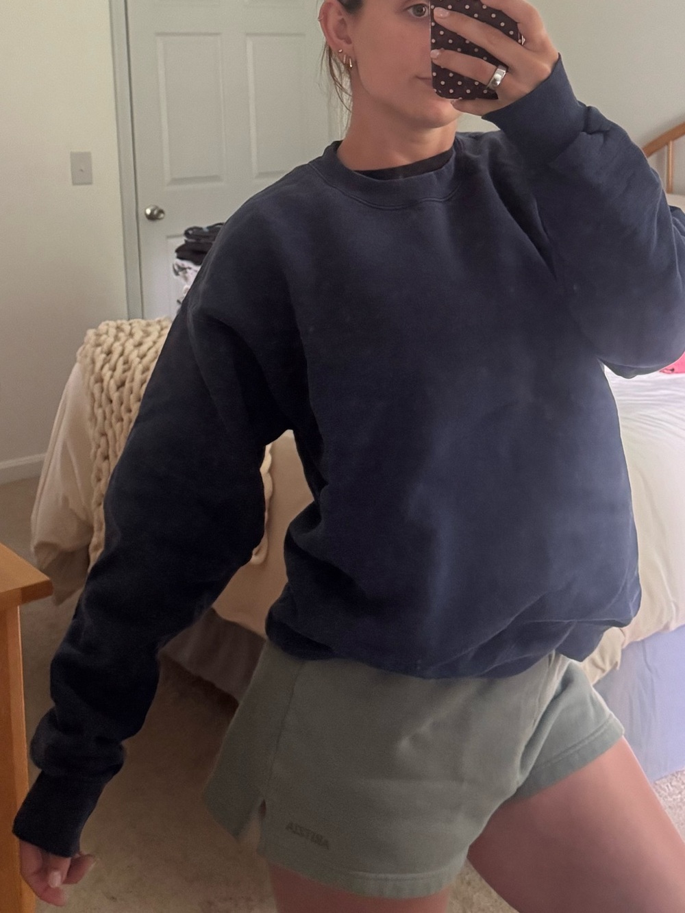Hanes Navy Blue Crewneck Sweatshirt